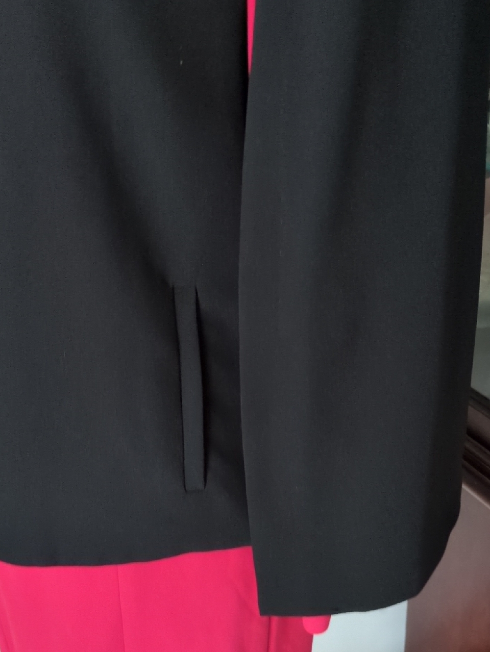 Zara Women's Black Open-Front Cape Blazer (Please Read Description) - Picture 5 of 12